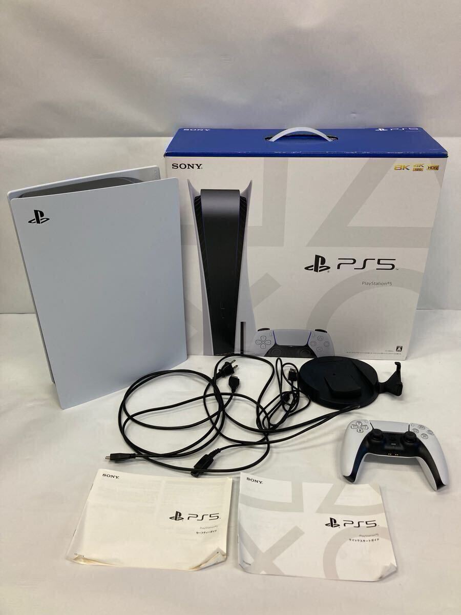 △ SONY ソニー PlayStation5 PS5 プレステ5 本体 CFI-1200A ディスクドライブ搭載モデル 初期化済 通電確認済 付属品あり 現状品 S302-1