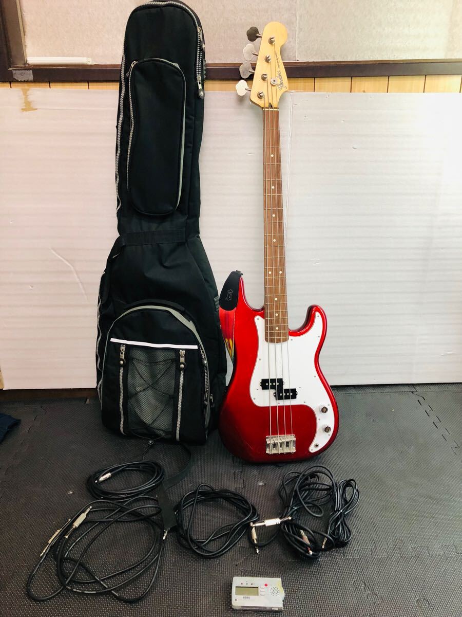 Fender Made In Japan Hybrid II P Bass Modena Red Precision