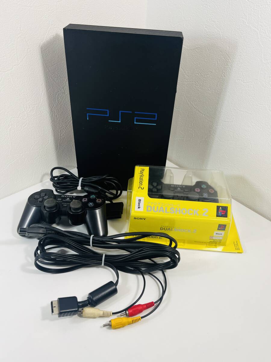 SONY PlayStation2 PS2 SCPH-15000 本体、コントローラー2点 動作確認済み USE品 20250111 （YM)