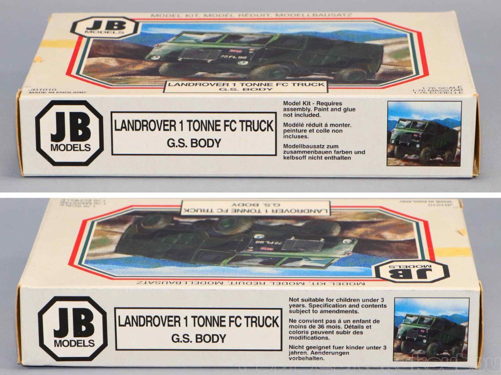 Z-16 [JB MODELS]1/76 Land Rover 1t грузовик тент type LANDROVER 1 TONNE FC TRUCK G.S.BODY No.JB1010 нераспечатанный не собран в это время моно редкость 