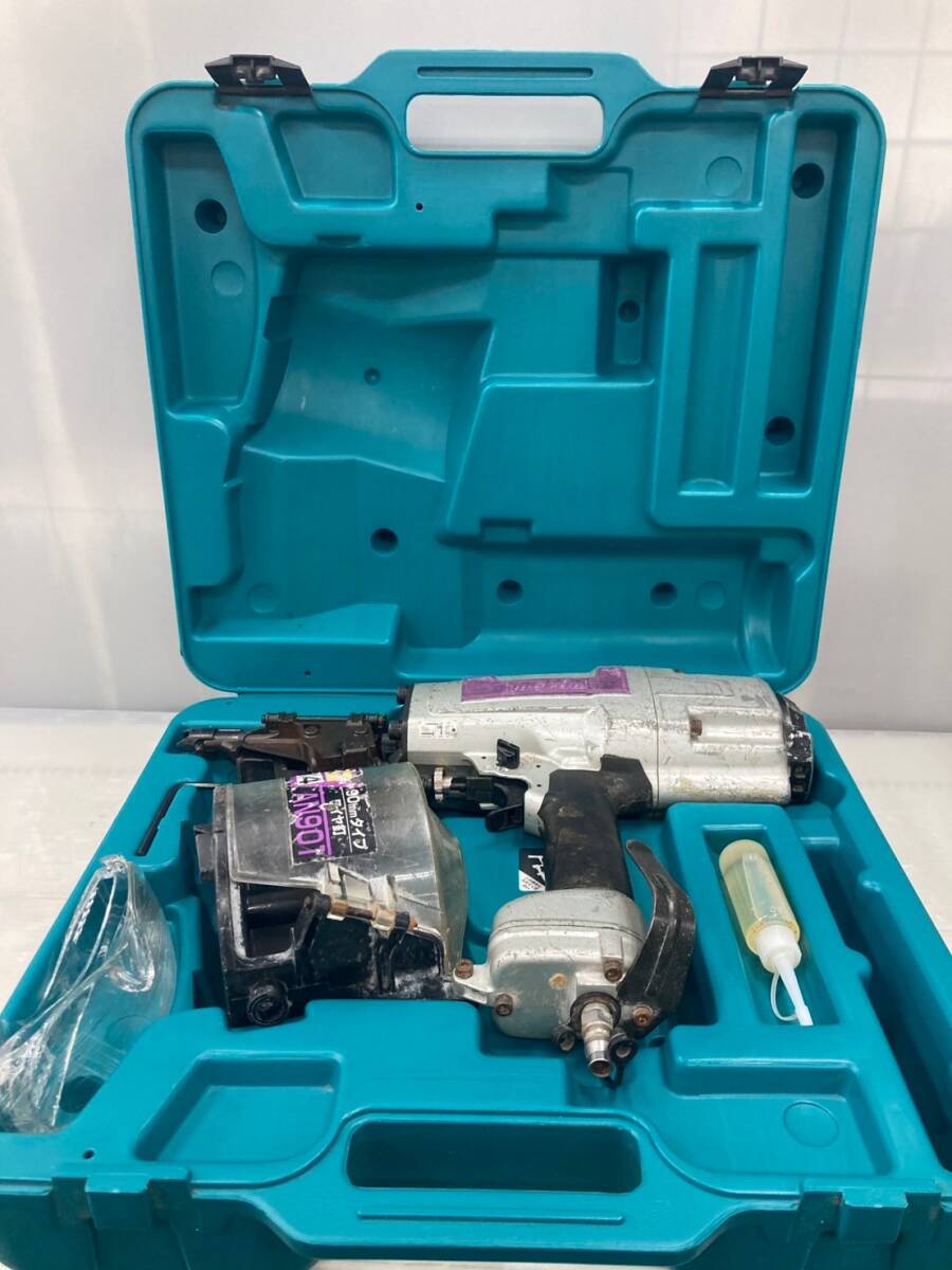 【中古品】【0924】★makita　常圧エア釘打機　AN901　ITB75NZNR3BC