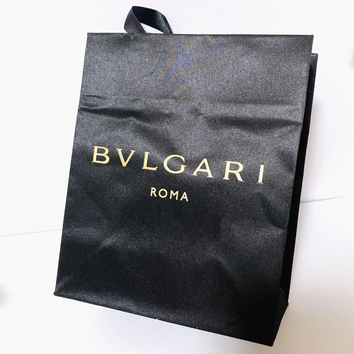 ブルガリ「BVLGARI」ショッパー サテン布張り(4649) 正規品 付属品 