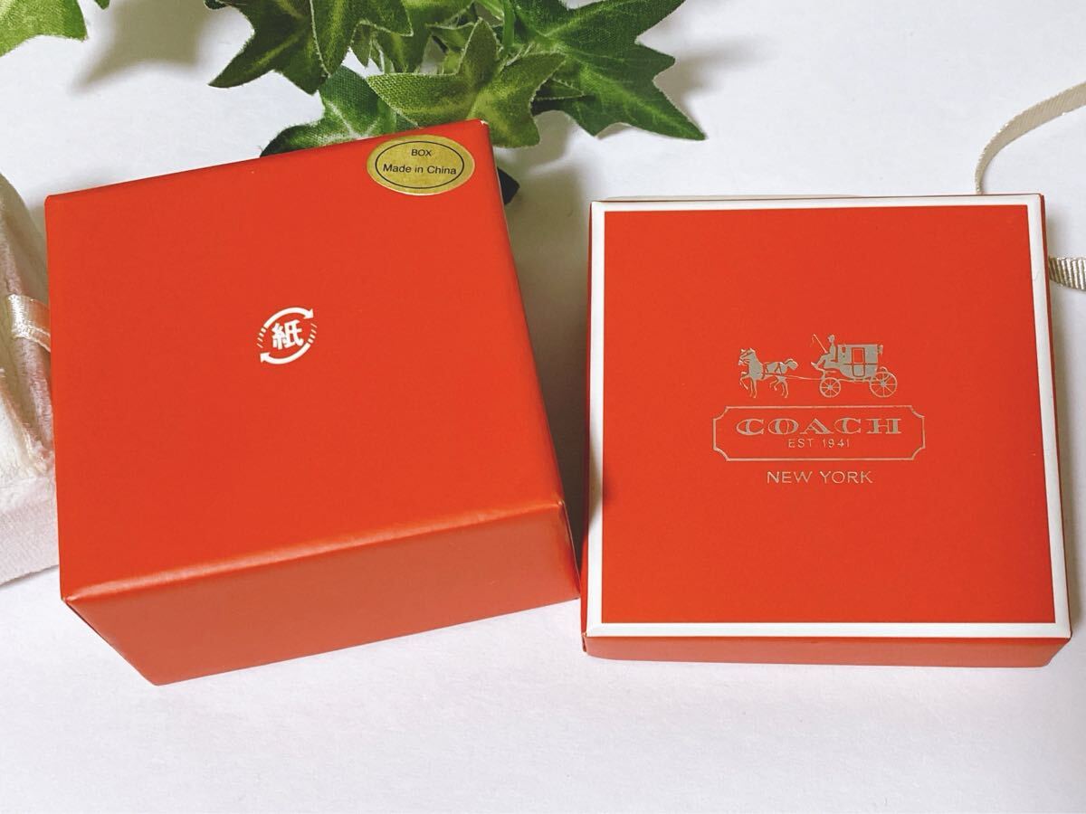 コーチ「COACH」アクセサリー用空箱 リング?ネックレス用 (4662) 正規(guī)品 付屬品 リング／ネックレス両面タイプ 指輪用 ピアス可 わけあり