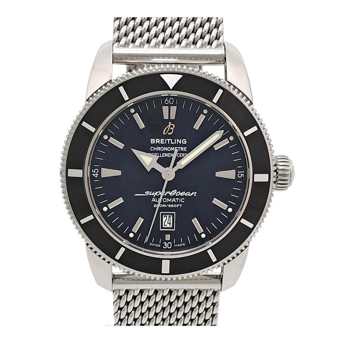 ブライトリング スーパーオーシャン ヘリテージ　46 デイト A17320 自動巻き ステンレススティール メンズ BREITLING 中古