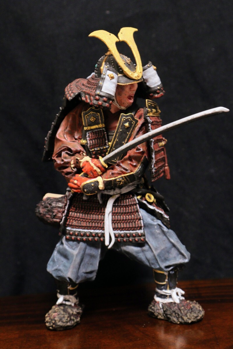 鎌倉時代の鎧武者 完成品 Yahoo!オークション - 1/12 鎌倉時代の鎧武者 塗装済 完成品