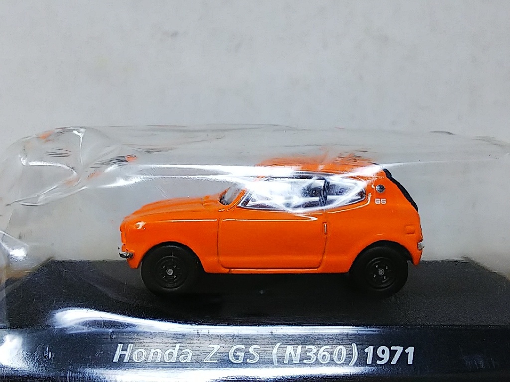 ■ コナミ 1/64 Honda Z GS (N360) 1971 オレンジ ホンダ ミニカー
