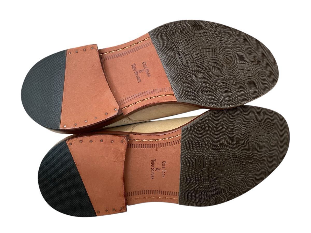 デッド!! 限定!! Cole Haan x Todd Snyder コールハーン トッドシュナイダー コラボ 別注 外羽根 プレーントウ レザー スエード size 8 1/2