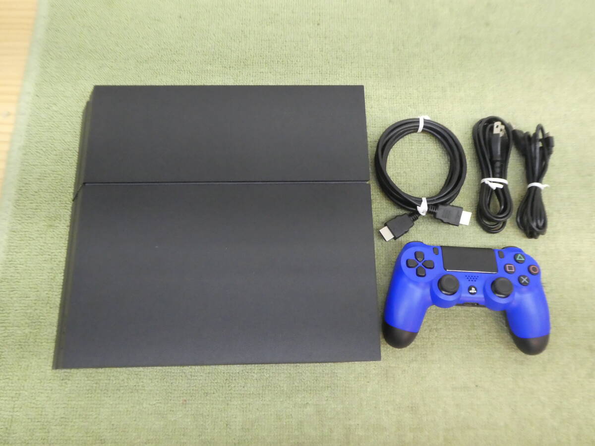 073-W95) 中古品 SONY PS4 プレイステーション4 CUH-1200A 500GB 箱無し 動作OK ※コントローラー色違い※ ②