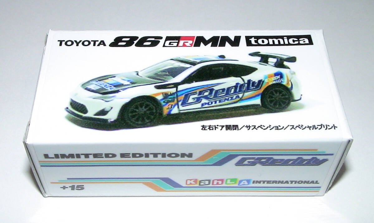 KahLA TOYOTA 86 GR MN Greddy Tomica premium