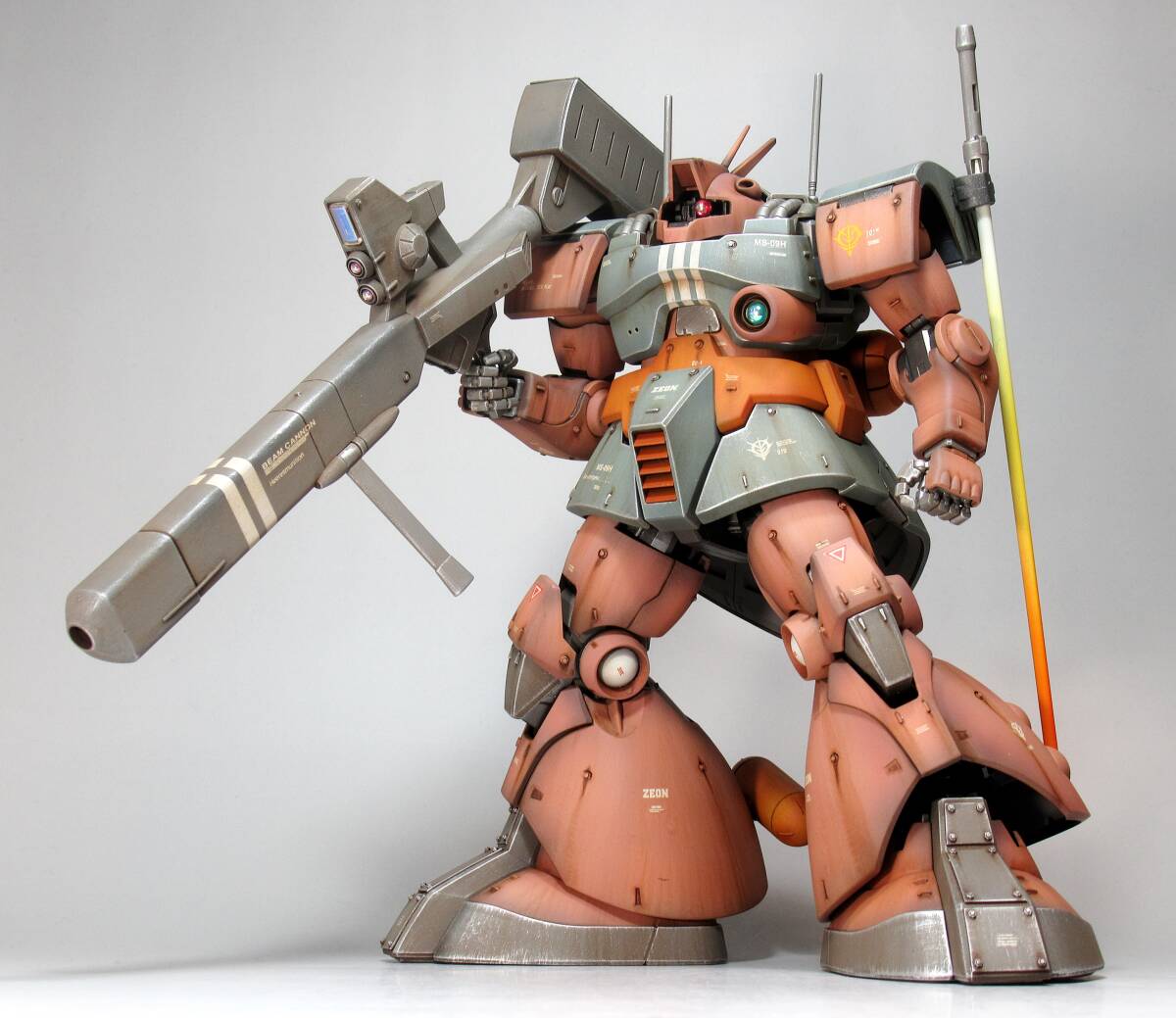MG 1/100 MS-09H ドワッジ改 戦場風 改修塗装完成品】｜Yahoo