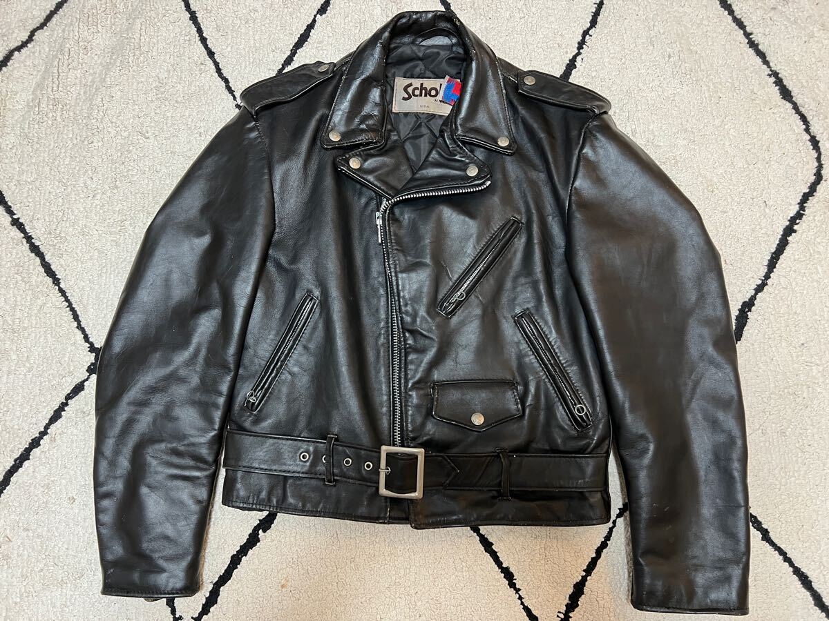 SCHOTT レザー ダブルライダースジャケット 518 40 ショット USA SCHOTT レザー ダブルライダースジャケット 518 40 ショット USA