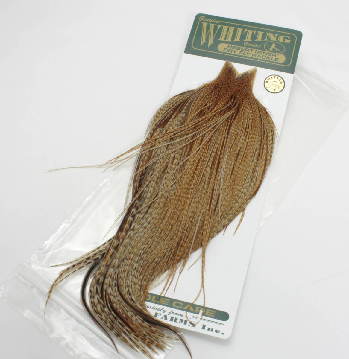 送料無料■ホワイティング バードダークジンジャー ゴールドグレード コックネックハックル 未使用 Whiting HEBERT