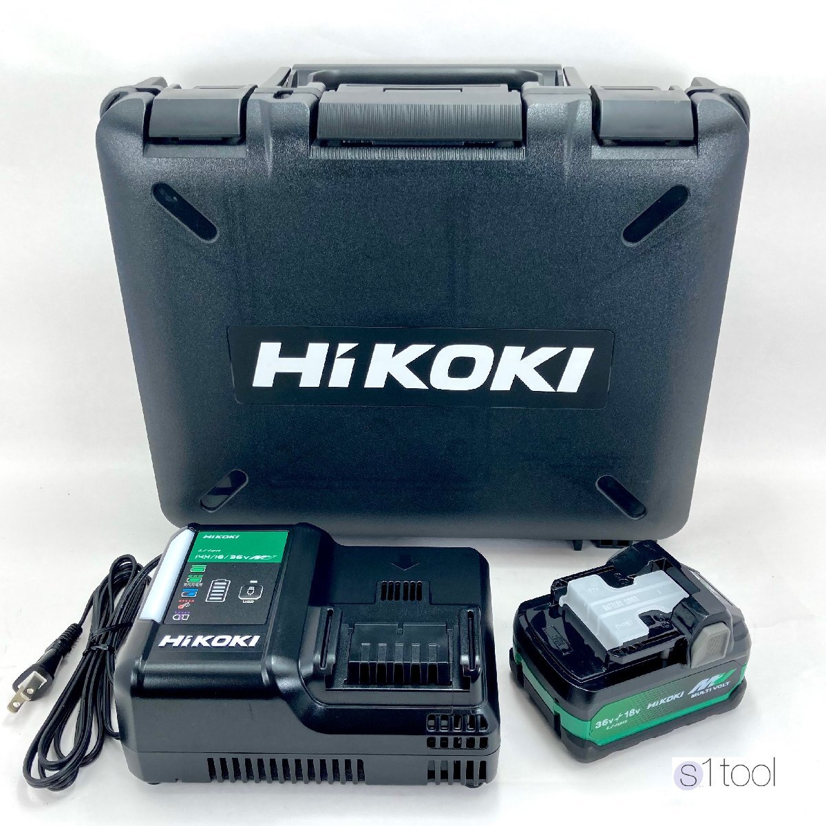 新品 HiKOKI バッテリ BSL36A18X + 充電器 UC18YDL2 + ケース ( ハイコーキ 36V / 18V 未使用 蓄電池 未使用品 マルチボルト )