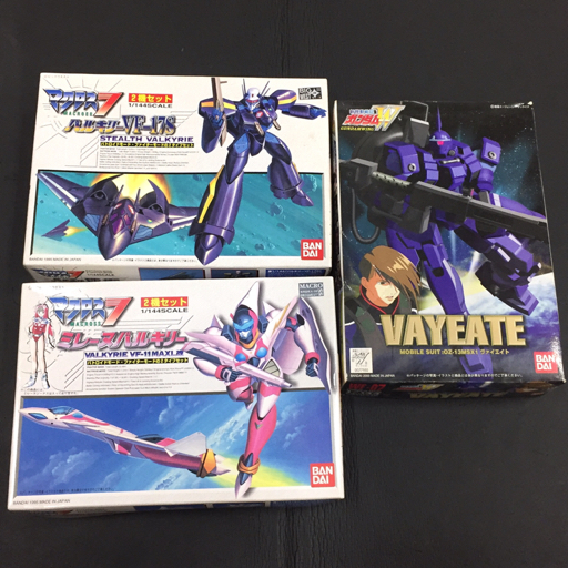 1/144 マクロス7 バルキリーVF-17S ミレーヌバルキリー 新機動戦記ガンダムW ヴァイエイト プラモデル 未組立 計3点