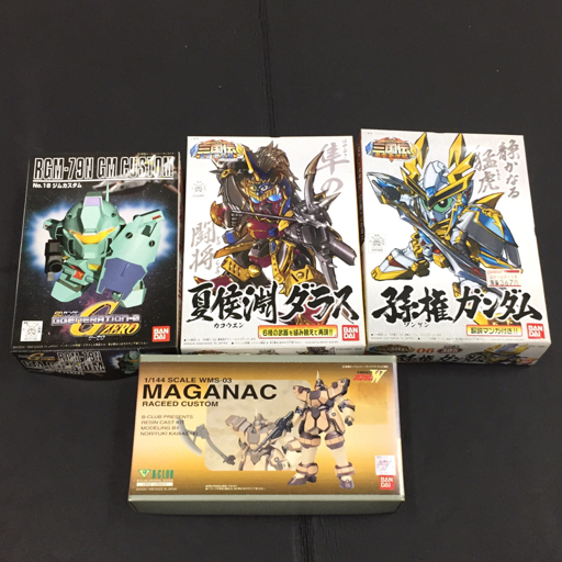 バンダイ BB戦士 三国伝 孫権 ガンダム 他 SDガンダムジーゼロ ジムカスタム 等 ホビー プラモデル 計4点 セット