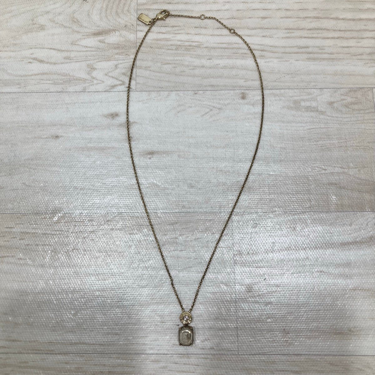 COACH コーチ ネックレス ラインストーン ゴールドカラー レディース 小物 アクセサリー[D2333]