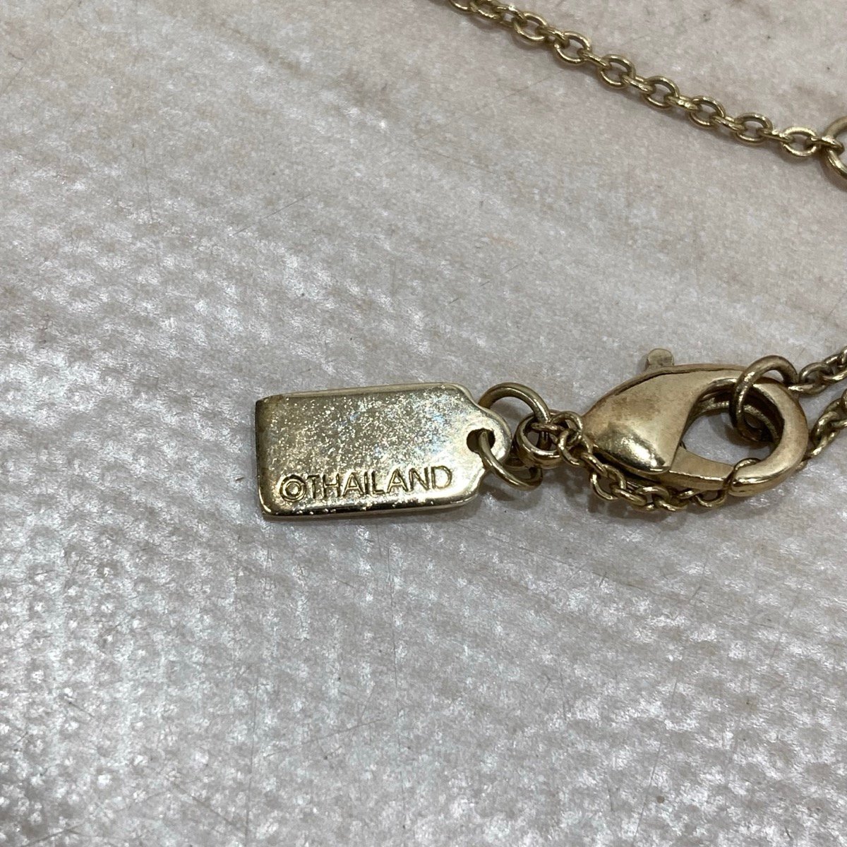 COACH コーチ ネックレス ラインストーン ゴールドカラー レディース 小物 アクセサリー[D2333]
