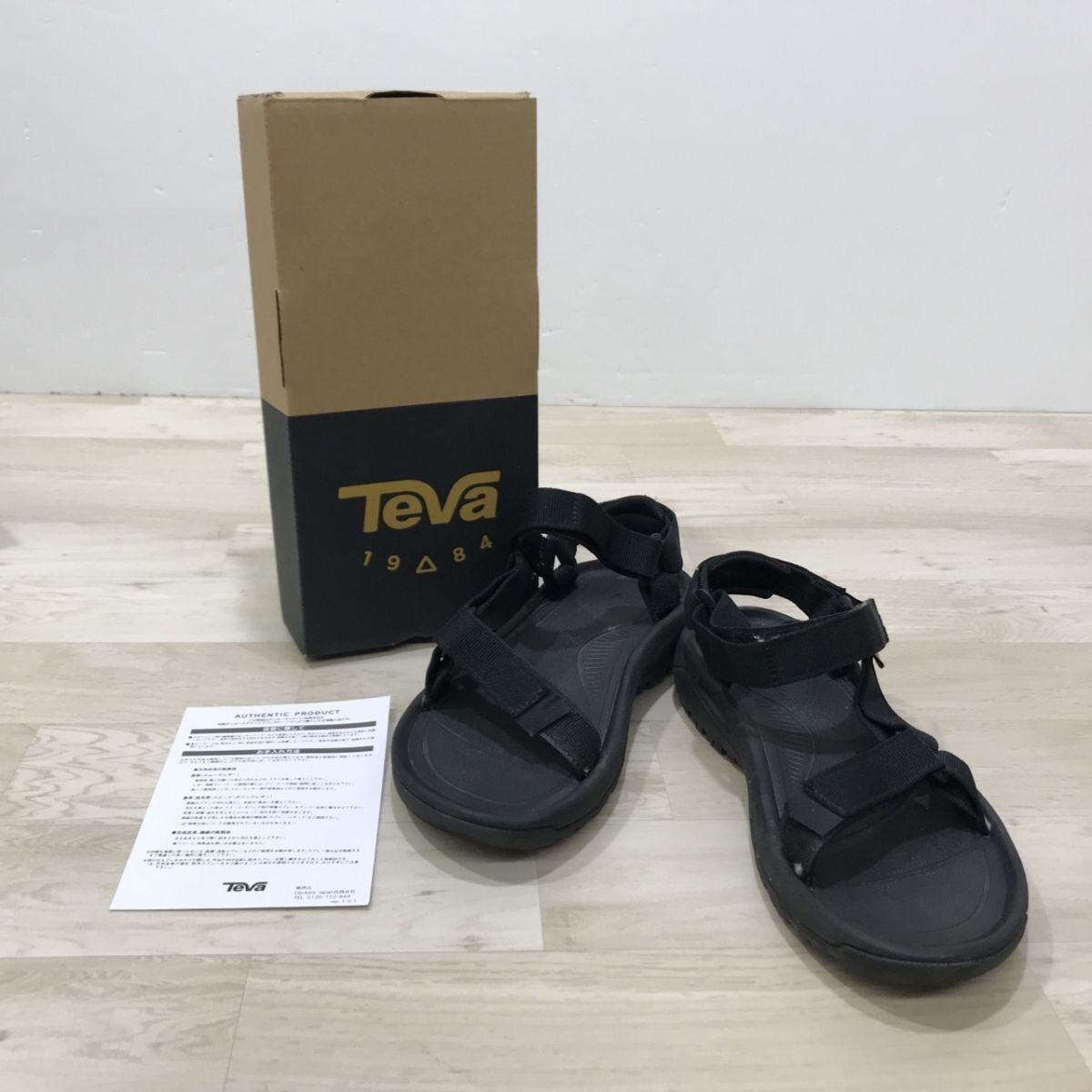 TEVA テバ ハリケーンXLT2 レディース サンダル US7 24cm ブラック[C6557]