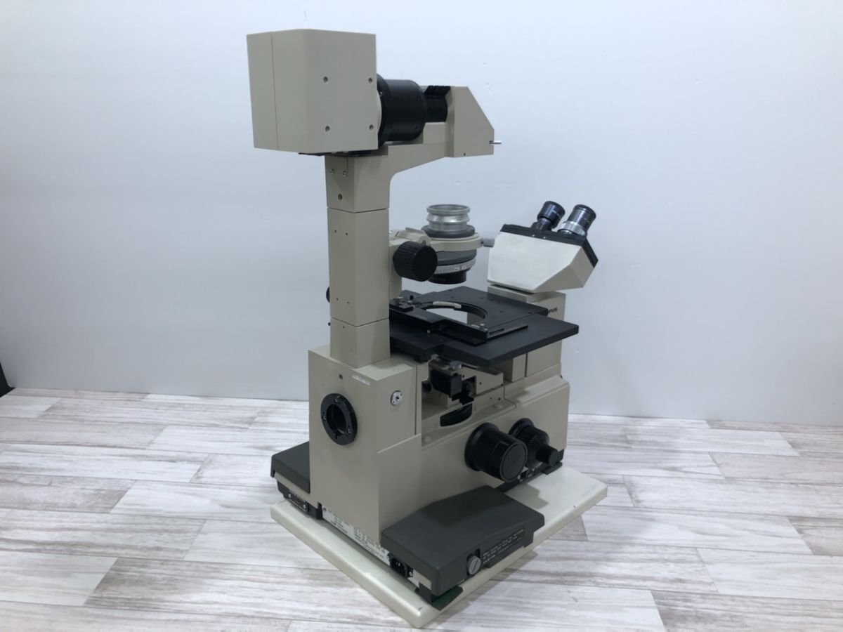 店頭受取のみ 現(xiàn)狀品 OLYMPUS オリンパス 顕微鏡 IMT-2 倒立型蛍光位相差顕微鏡[H1818]