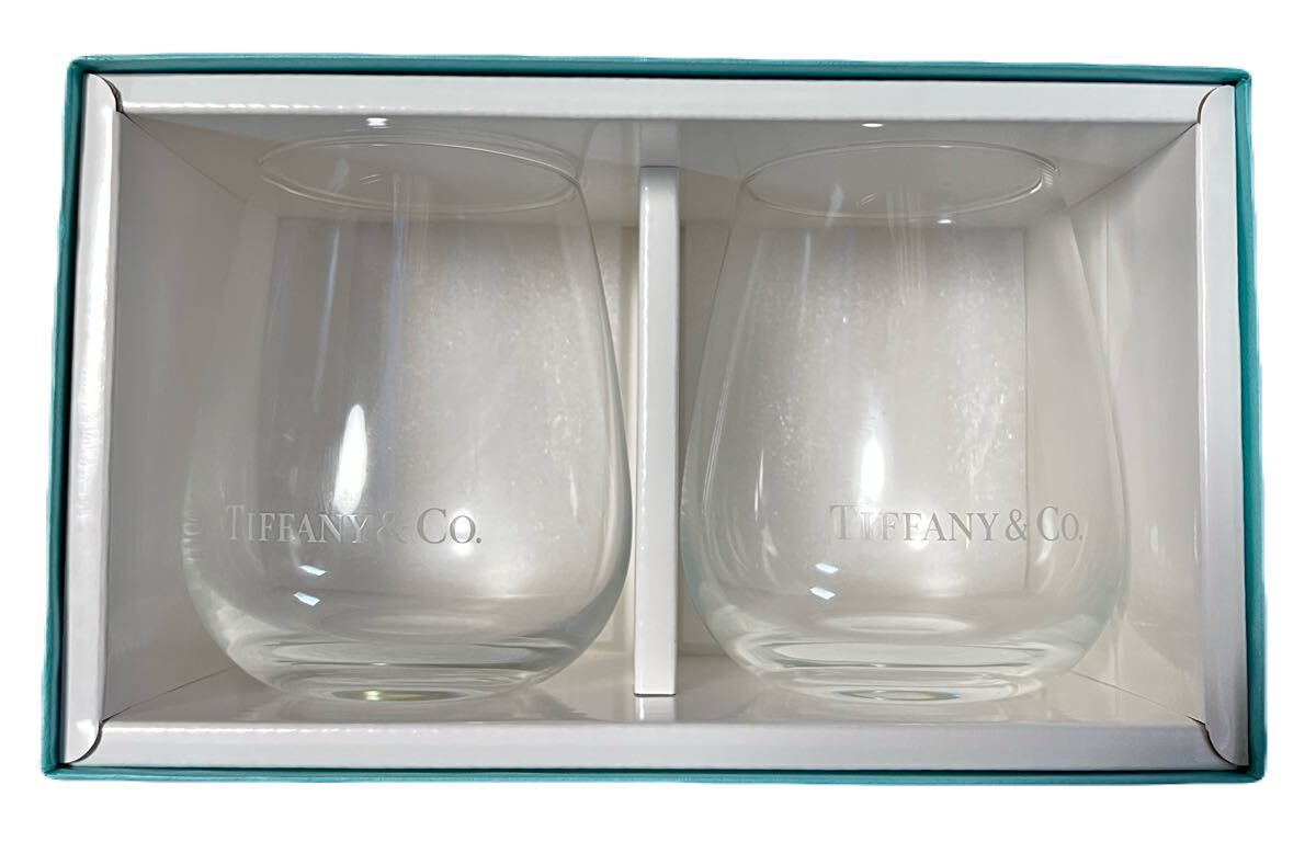 ②ティファニー TIFFANY&Co ガラス タンブラーペアセット 200ml