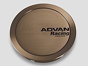 【納期要確認】ADVAN Racing センターキャップ FULL FLAT アンバーブロンズメタリック 直径:73ミリ 4個セット_画像1