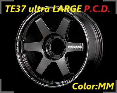 【納期要確認】TE37 Ultra LARGE P.C.D. SIZE:8.5J-20 +45(F0) PCD:139.7-6H Color:MM ランドクルーザー 4本セット_画像1