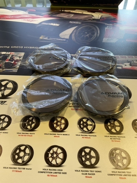 【納期要確認】ADVAN Racing センターキャップ FULL FLAT アンバーブロンズメタリック 直径:73ミリ 4個セット_画像3