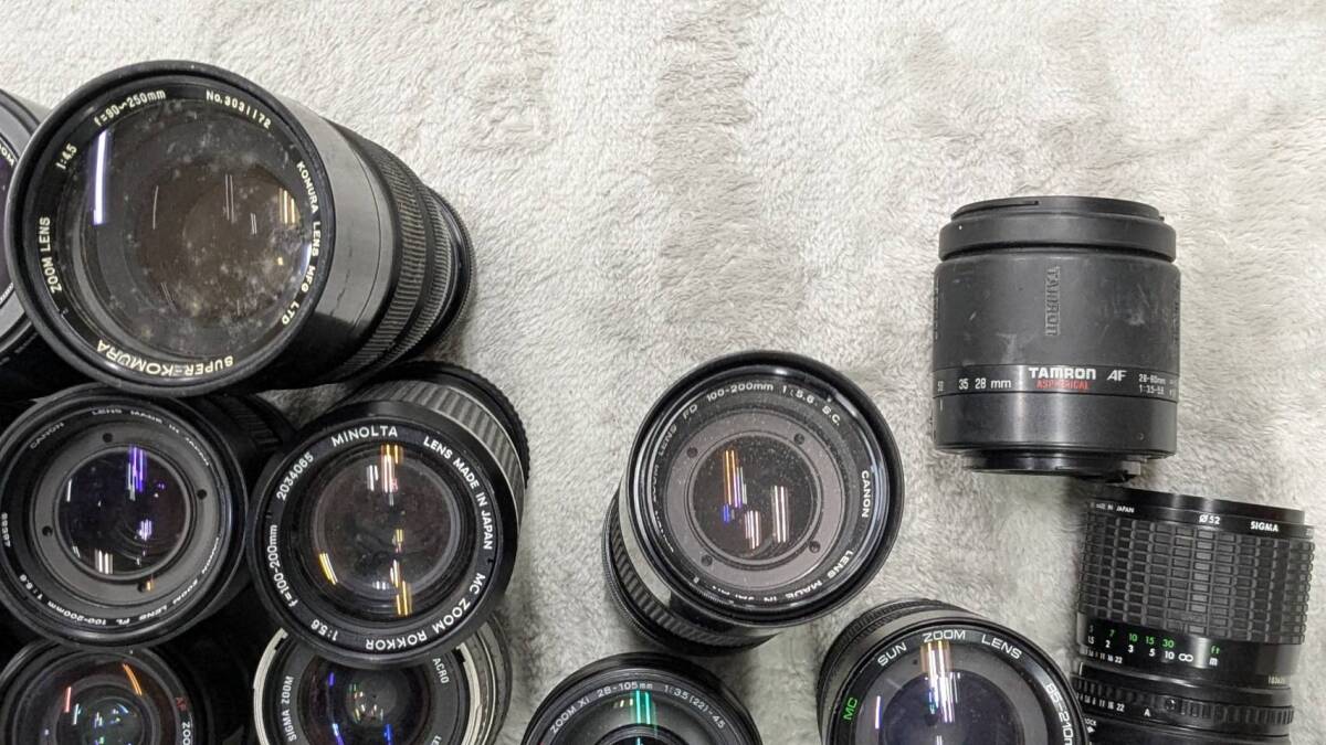 ジャンク まとめて 大量 色々 フィルムカメラ レンズ #J250106-4 ジャンク まとめて 大量 色々 フィルムカメラ レンズ #J250106-4