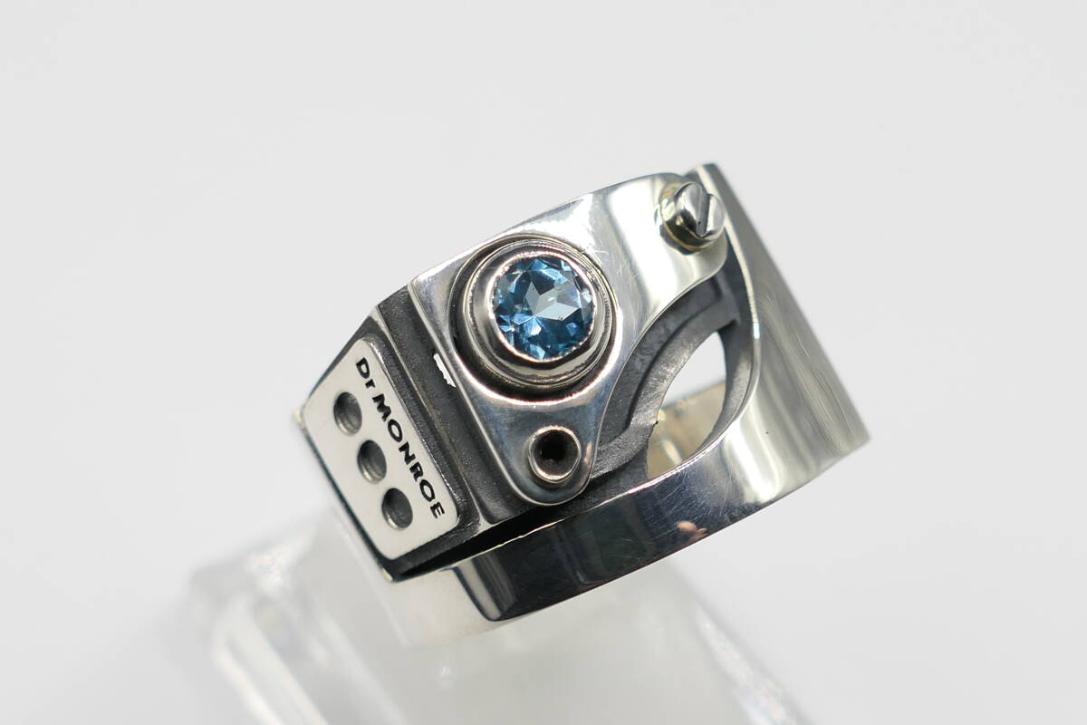 新品　未使用　17号　ドクターモンロー　メカニカル　リング　ブルートパーズ　指輪