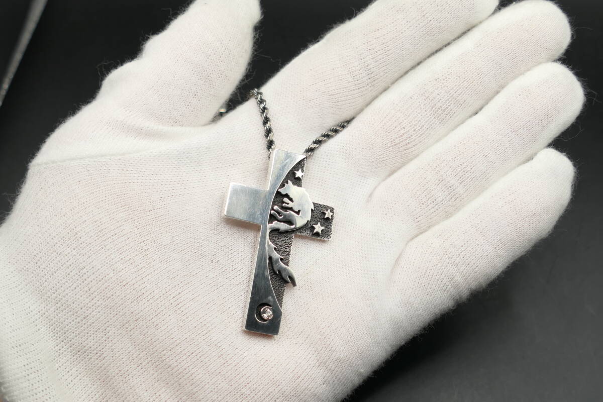 美品　ウルフマンブラザーズ　ムーンシャドー　クロス　ネックレス　ペンダント_画像6