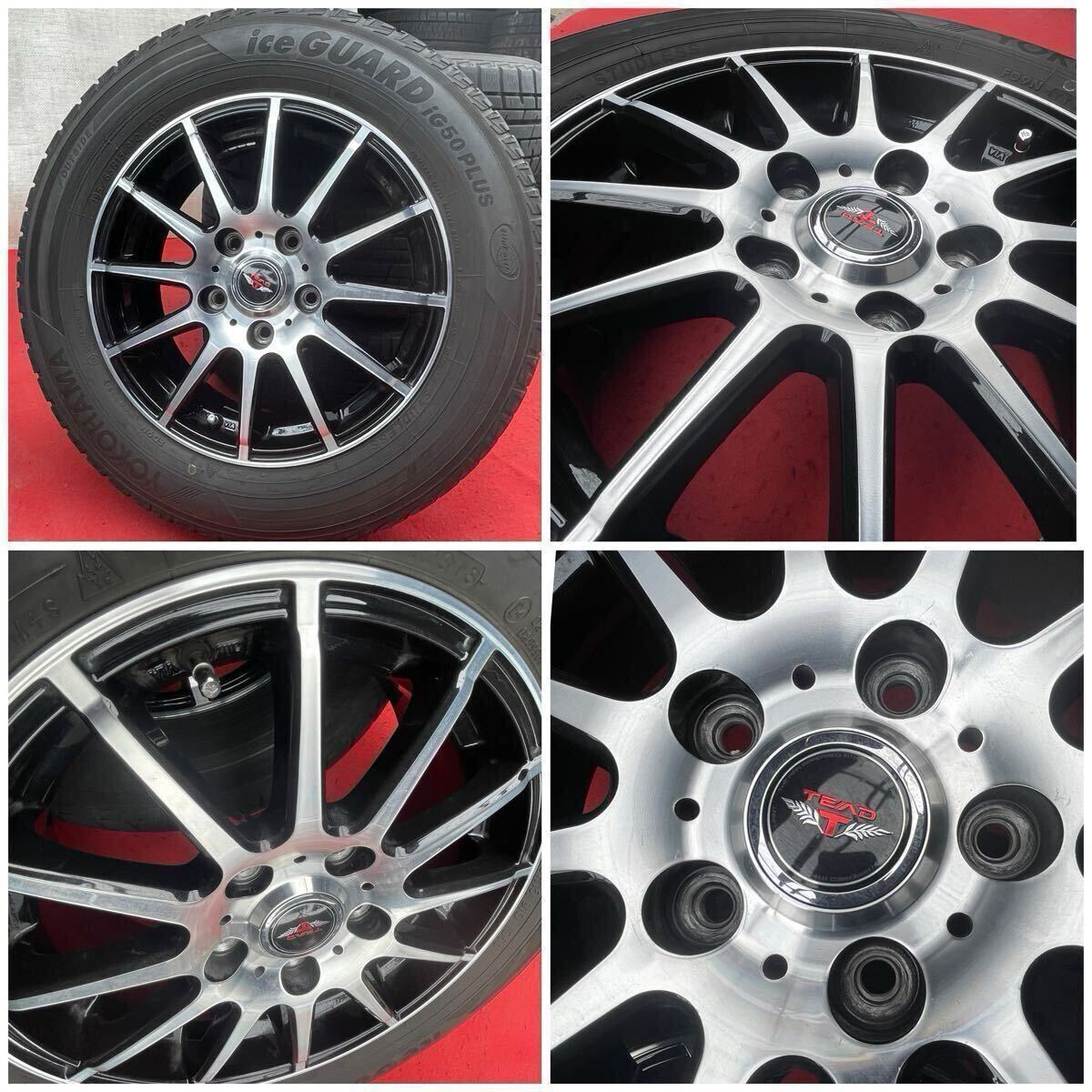 6～7分山 YOKOHAMA ヨコハマ ice GUARD ig60 アイスガード 195/65R15 91Q 15×6J 5穴 PCD114.3 ハブ徑73mm ET+52 スタッドレス