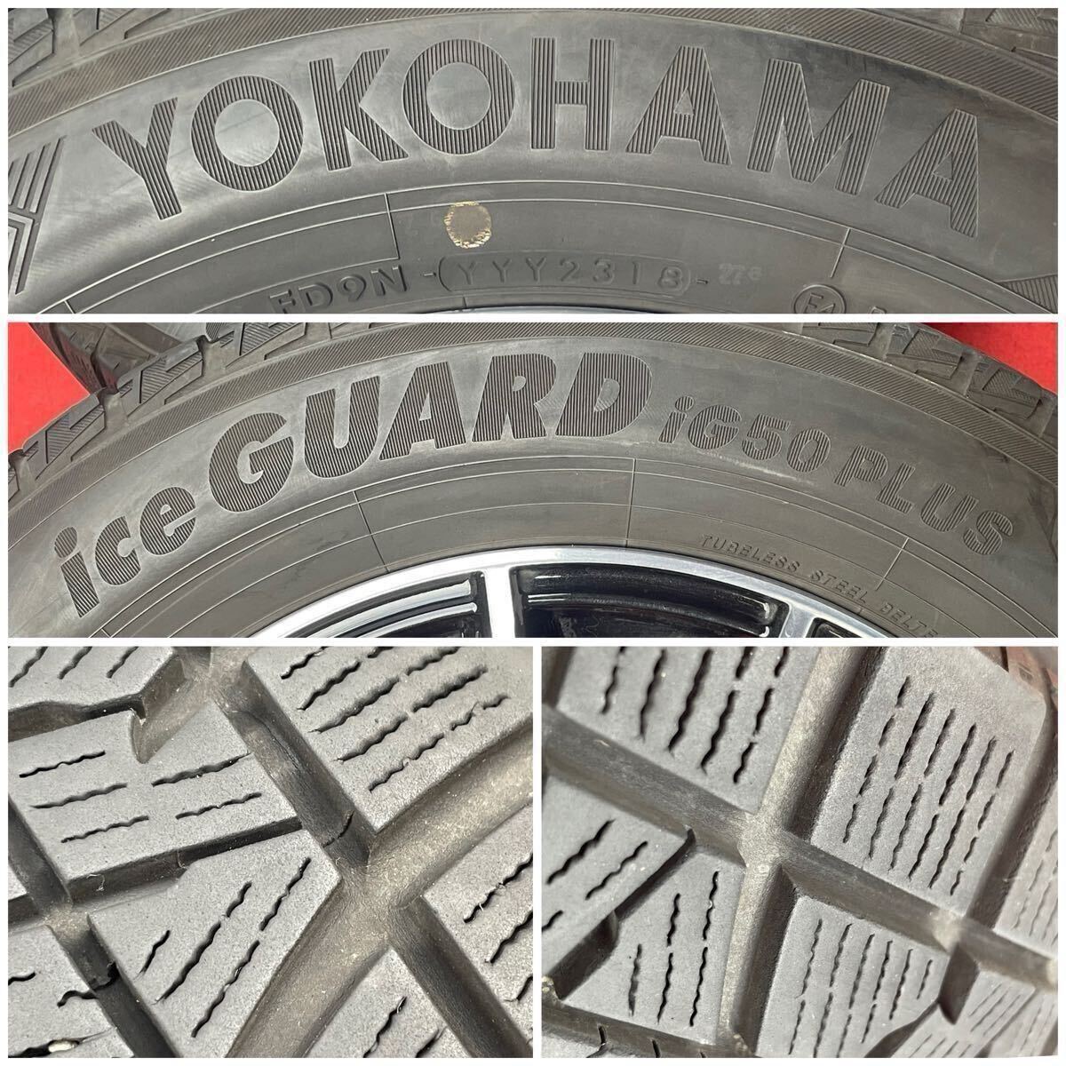 6～7分山 YOKOHAMA ヨコハマ ice GUARD ig60 アイスガード 195/65R15 91Q 15×6J 5穴 PCD114.3 ハブ徑73mm ET+52 スタッドレス