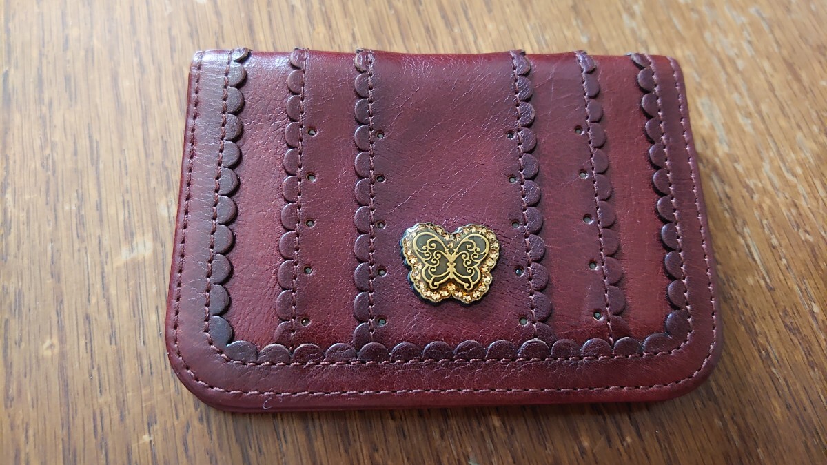 ANNA SUI　アナスイ　本革 カードケース　未使用