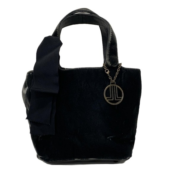 ランバンコレクション LANVIN COLLECTION トートバッグ - レザー 黒 リボン バッグ