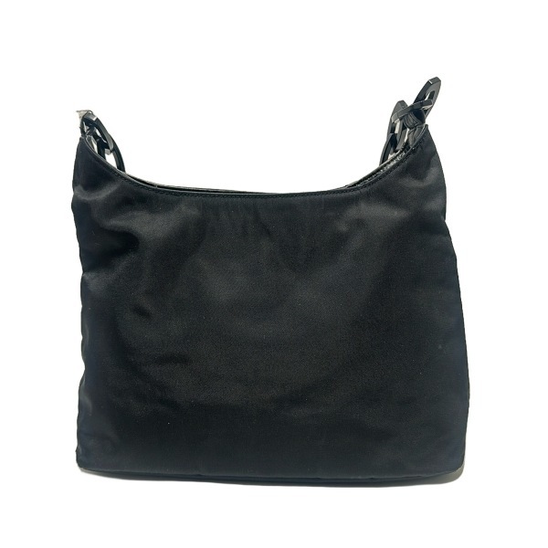 ダナキャラン DKNY ショルダーバッグ - レザー 黒 プラスチックチェーンショルダー バッグ