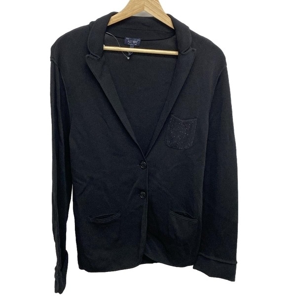 アルマーニジーンズ ARMANIJEANS カーディガン サイズL - 黒 メンズ 長袖 トップス
