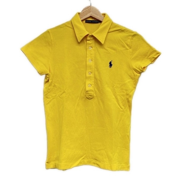 ラルフローレン RalphLauren 半袖ポロシャツ サイズL - イエロー レディース トップス