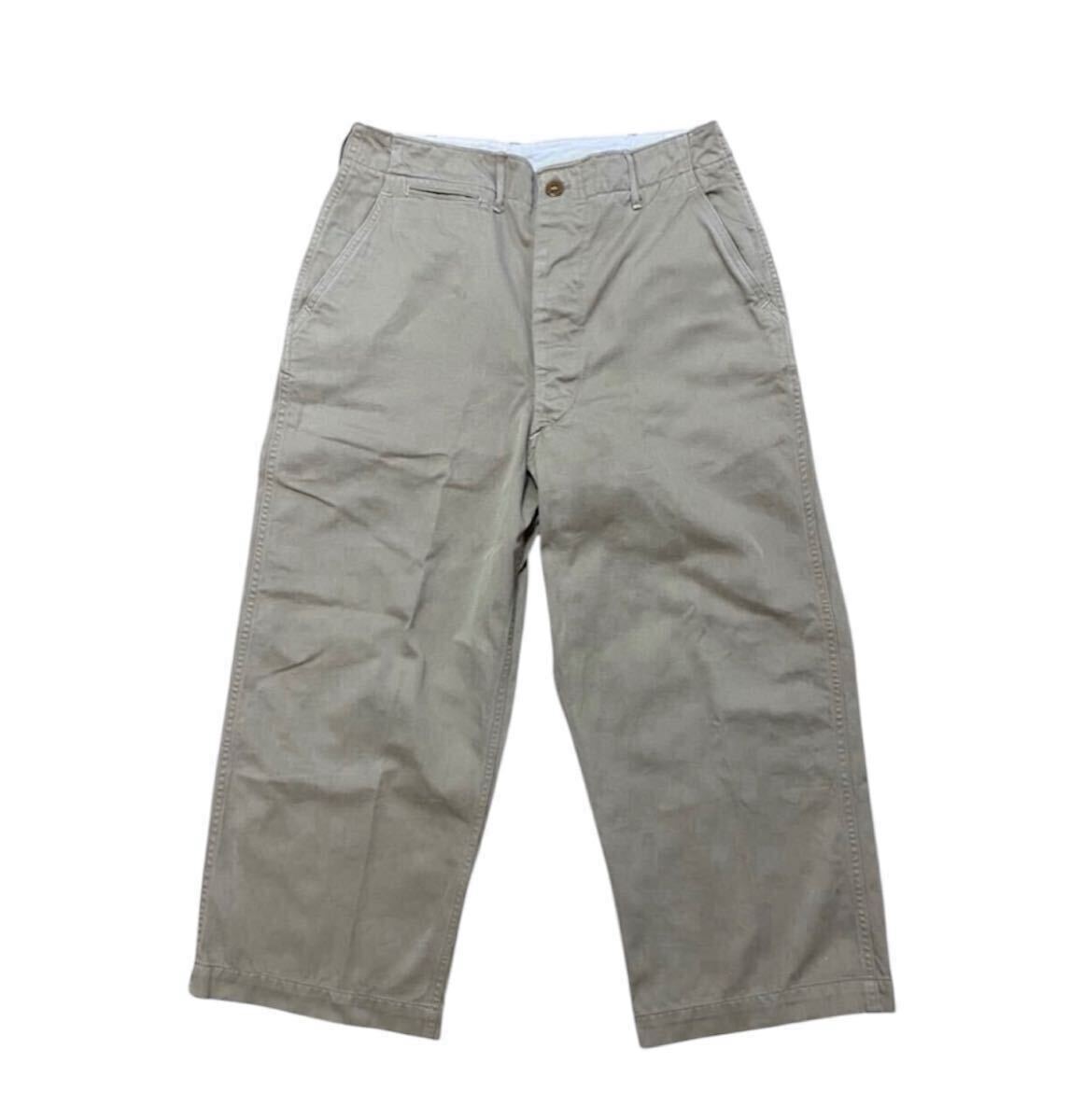 40s VINTAGE US ARMY M45 チノ アウトシーム ダブルステッチ 40s VINTAGE US ARMY M45 チノ アウトシーム ダブルステッチ