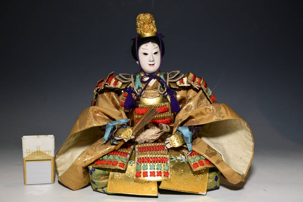 明治期 伊東久重『応神天皇 大将人形』五月人形 御人形細工司 共 明治期 伊東久重『応神天皇 大将人形』五月人形 御人形細工司 共