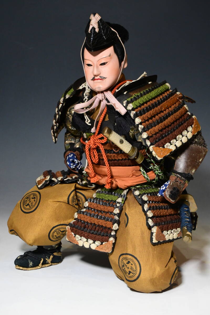 京都丸平 大木平蔵『八幡太郎従者』武者人形 五月人形 陣太鼓 共 京都丸平 大木平蔵『八幡太郎従者』武者人形 五月人形 陣太鼓 共