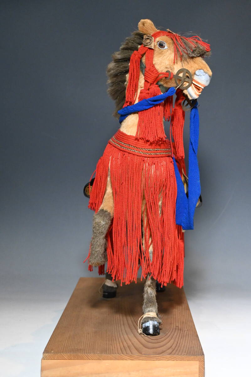 明治期 京人形司 岡田伊三郎『御馬』飾馬 五月人形 高約45.5cm 明治期 京人形司 岡田伊三郎『御馬』飾馬 五月人形 高約45.5cm
