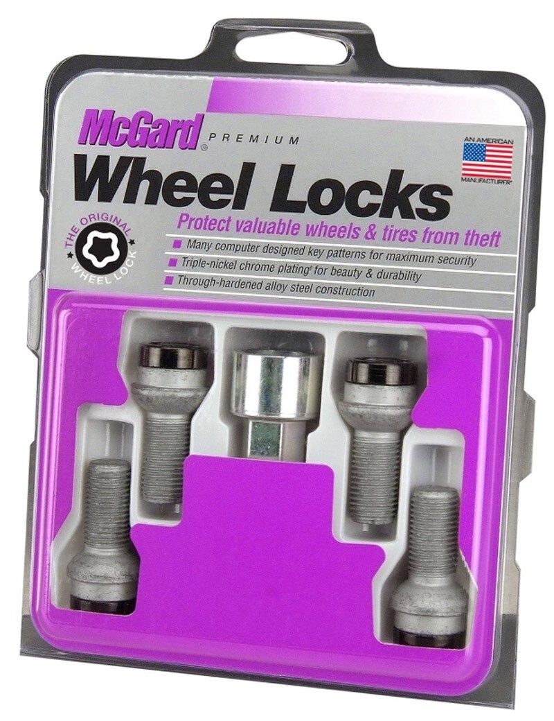 McGard マックガード ホイール ロックボルト　ベンツ用　ブラック 黒　M14x1.5 M14xP1.5　首下27.0mm　座面：球面 R14