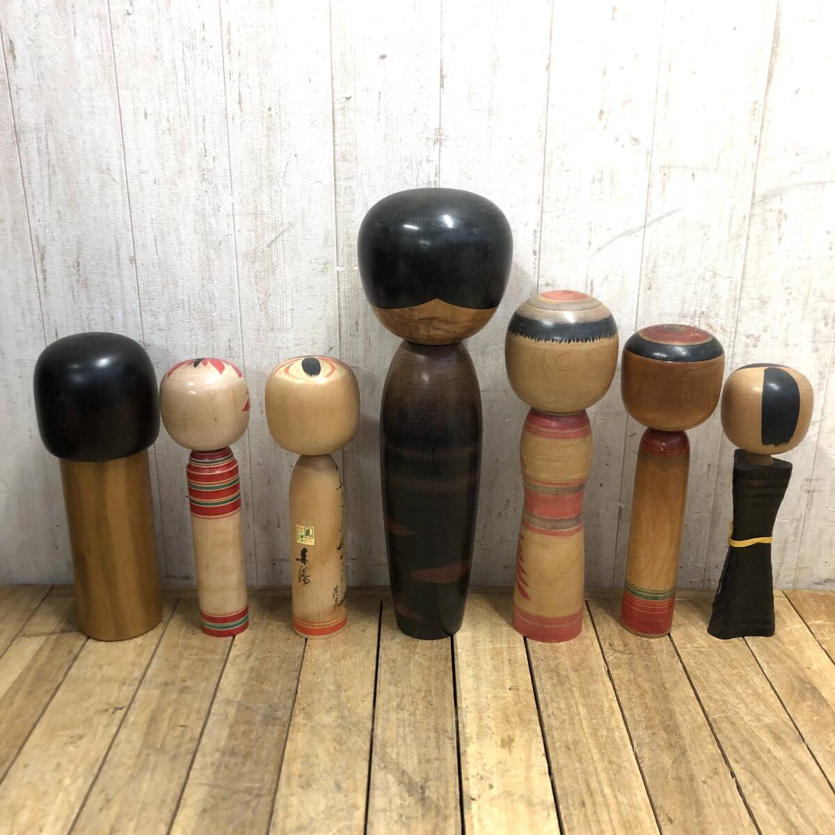 8□創作こけし 12点 まとめ 渡辺正雄 無心 卯三郎 在銘 郷土民芸 8□創作こけし 12点 まとめ 渡辺正雄 無心 卯三郎 在銘 郷土民芸