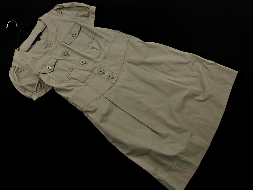 MARC BY MARC JACOBS マークバイマークジェイコブス ミリタリー ワンピース size4/カーキ ■◆ ☆ faa6 レディース