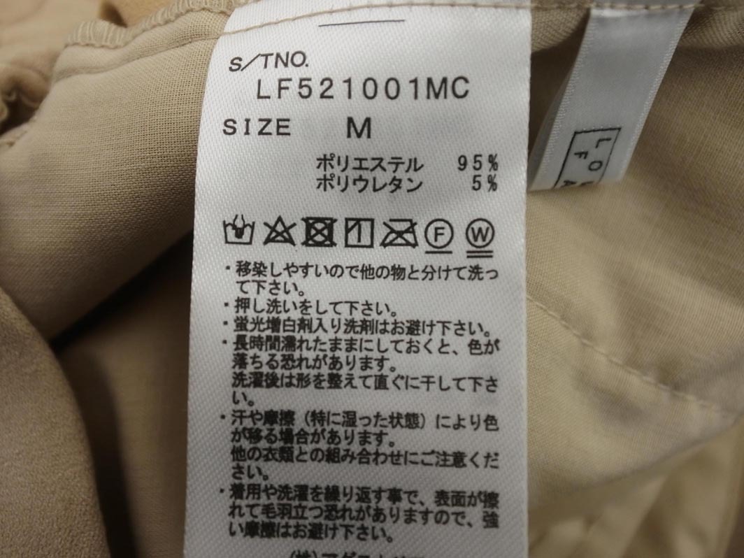 LOWRYS FARM ローリーズファーム スウェード調(diào) ワイド パンツ sizeM/ベージュ ◇■ ☆ faa6 レディース