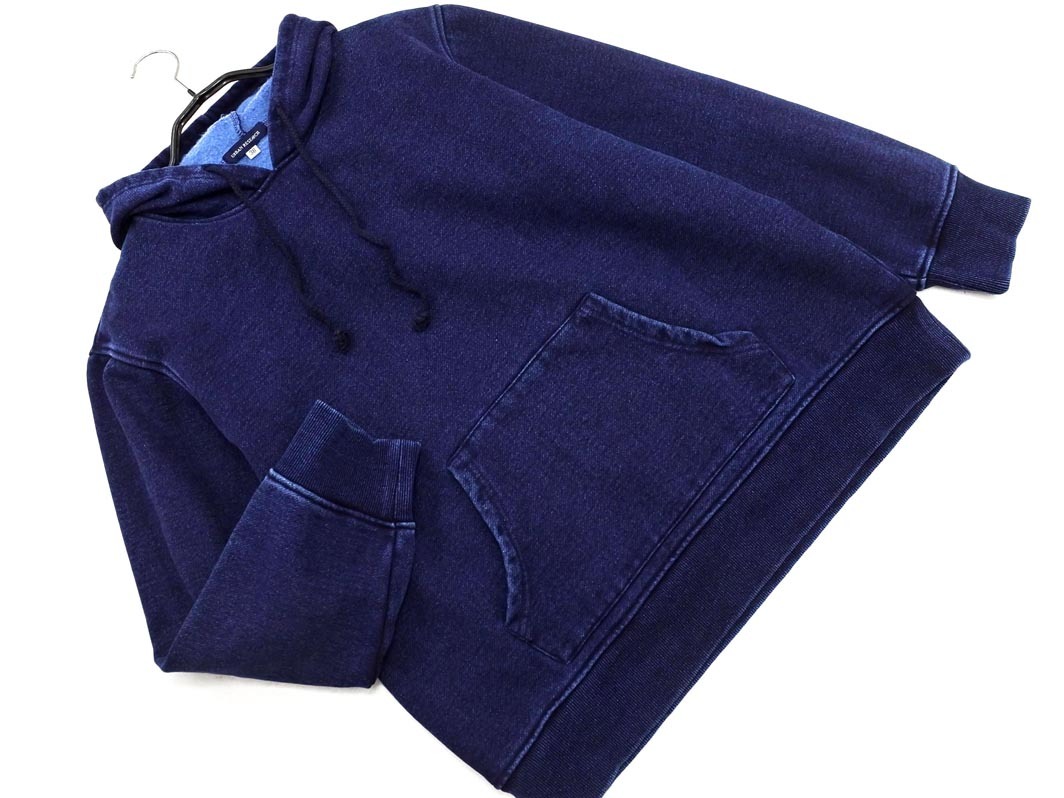 URBAN RESEARCH アーバンリサーチ 裏起毛 デニム調 プルオーバー パーカー size38/青 ◇■ ☆ faa6 メンズ