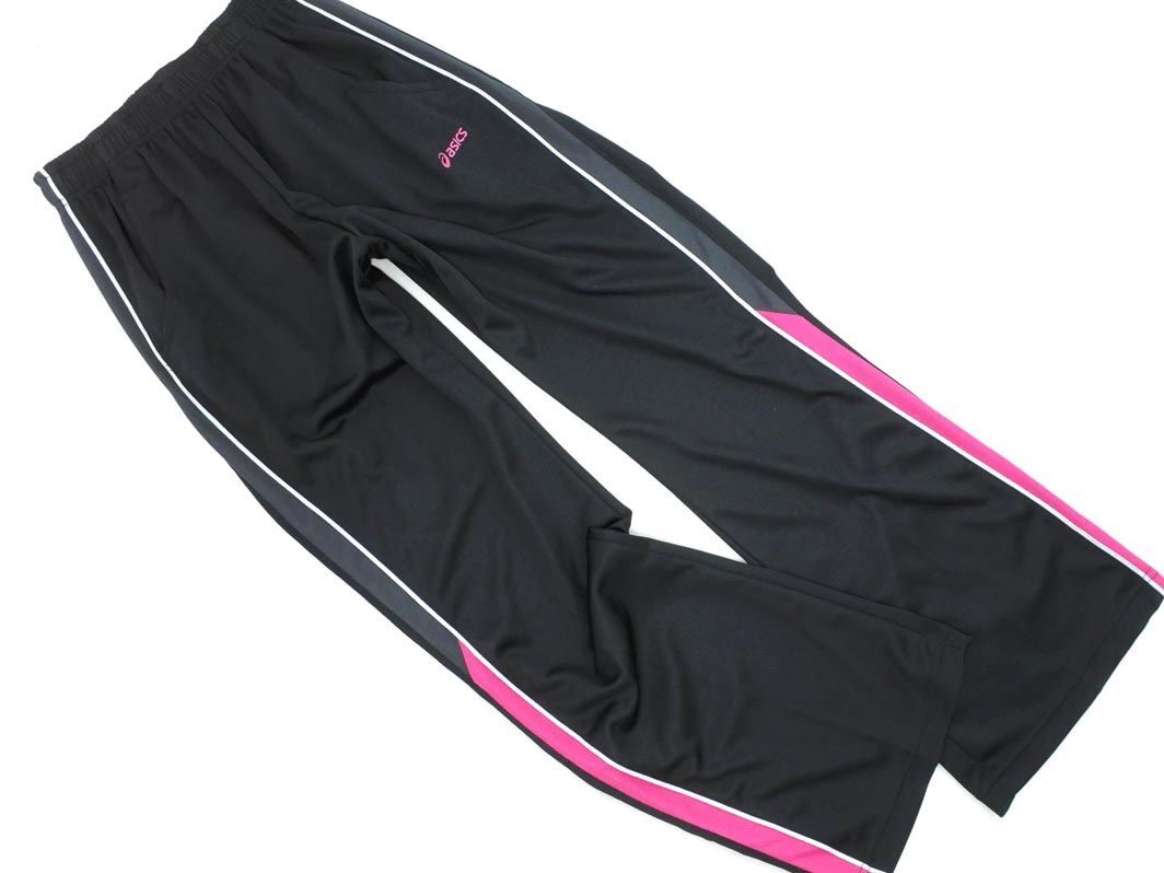 新品 ASICS アシックス EZT212 ライトトレーニング トラック パンツ sizeL/黒 ■◇ ☆ eia5 レディース