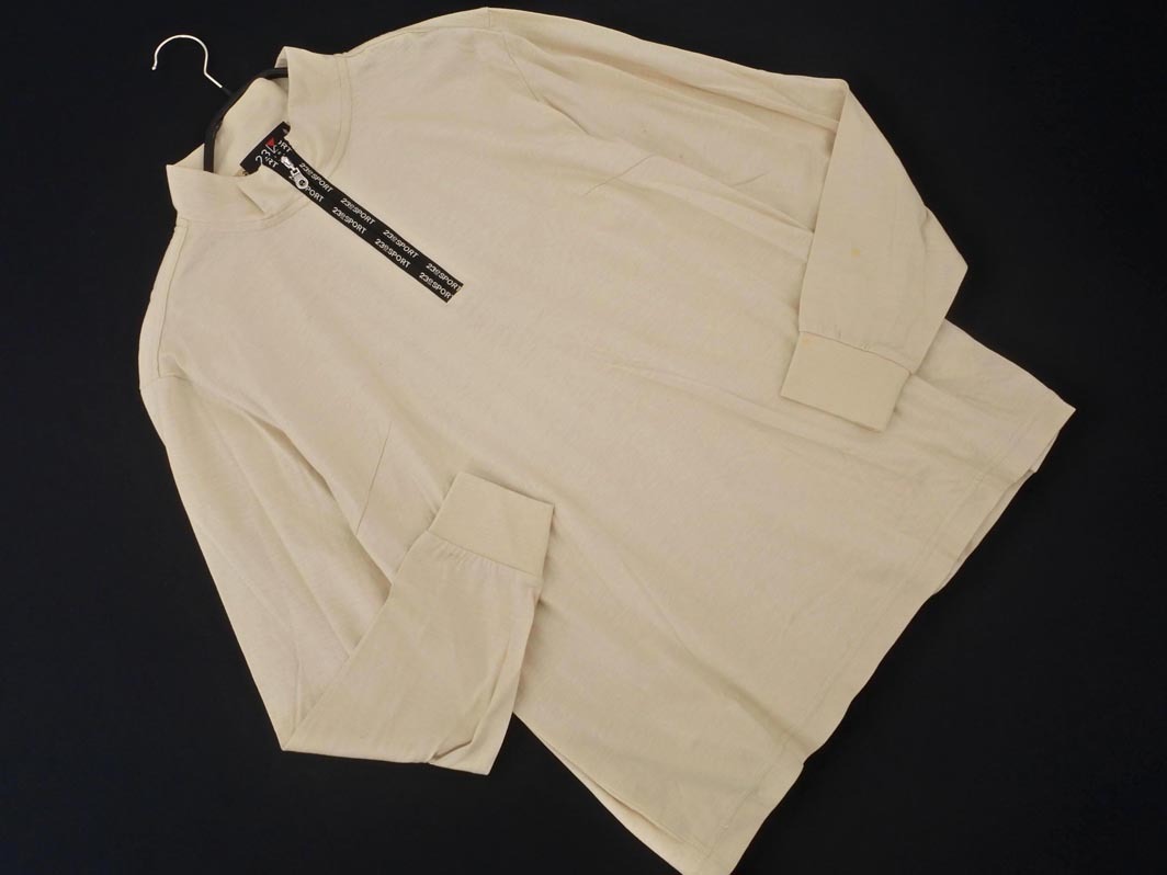 ネコポスOK 23区 SPORT プルオーバー カットソー size3/ベージュ ■◇ ☆ faa8 メンズ