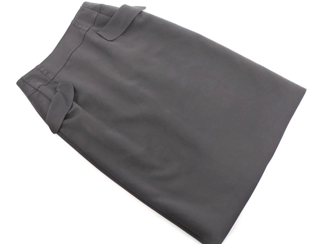 HIROKO KOSHINO ヒロココシノ タイト スカート size38/ダークグレー ◇■ ☆ faa9 レディース
