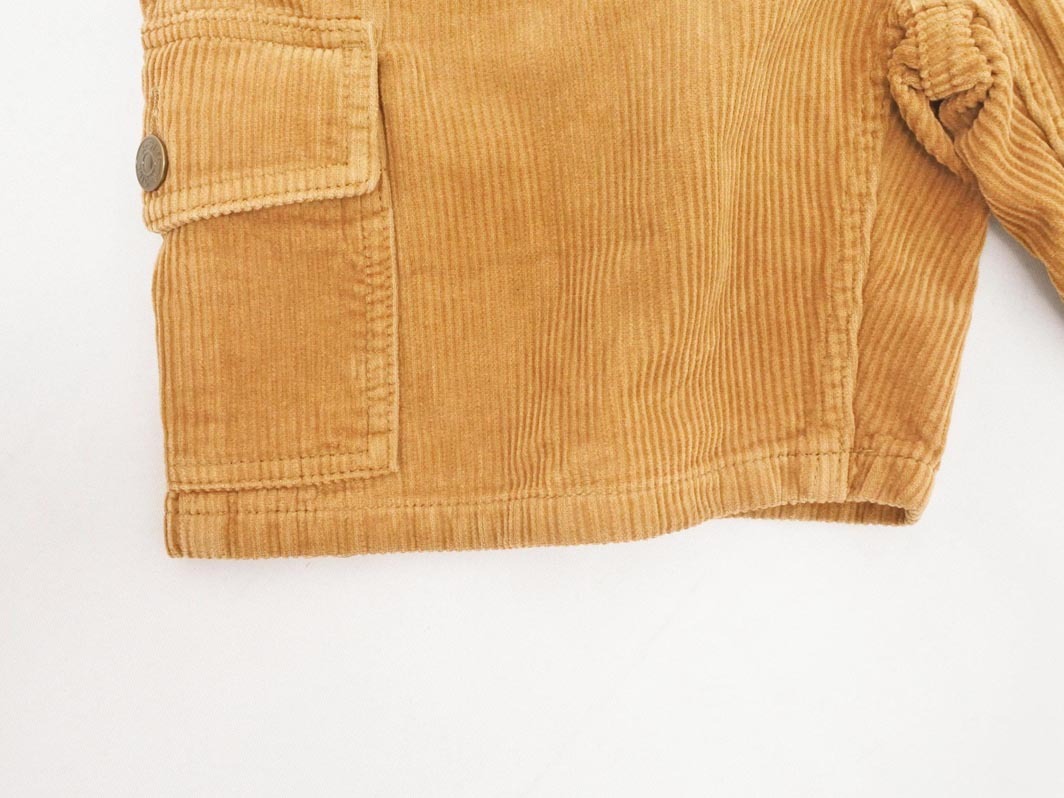 X-girl エックスガール ボタンフライ コーデュロイ カーゴ ショート パンツ size1/茶 ◇■ ☆ faa9 レディース